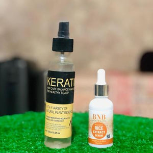 Hair & Skin Care Bundle Black White Spray Dropper