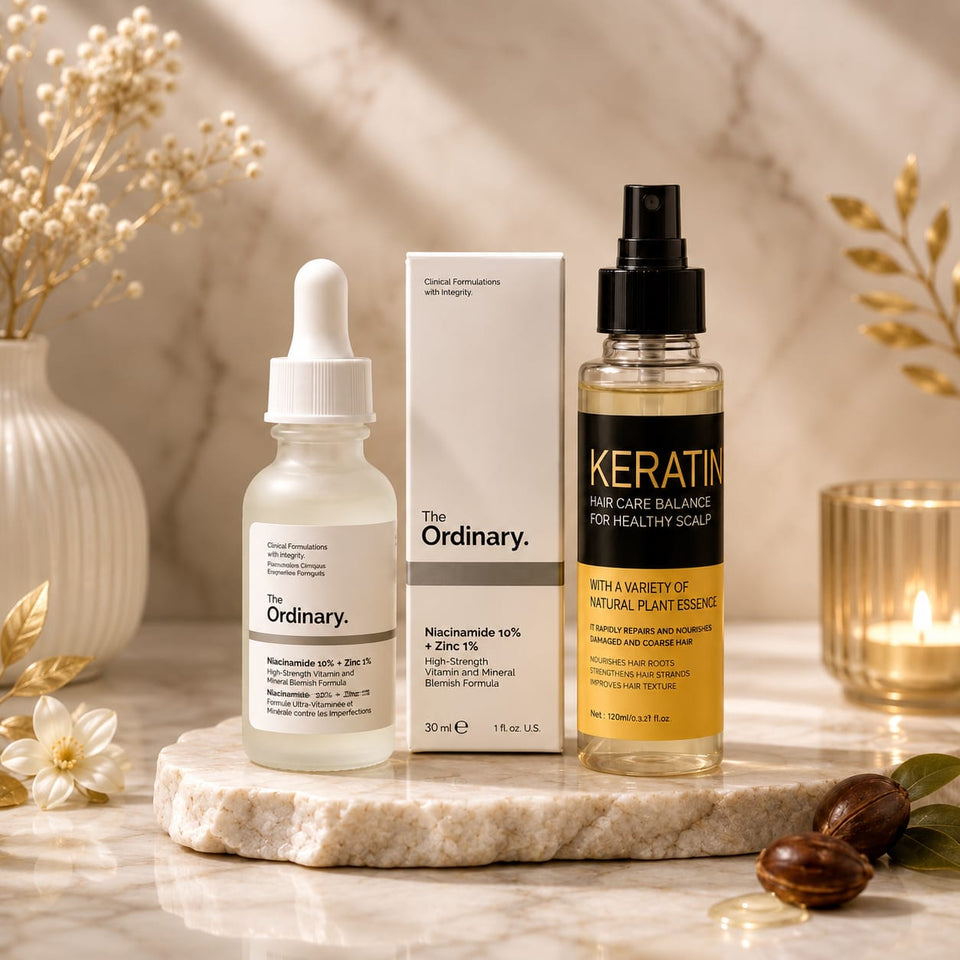 2 in 1 Face & Hair Serum Set for Pakistani Skin & Hair