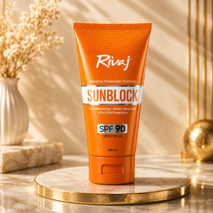 Rivaj Sunblock SPF90 Oil-Free Water Resistant Cream 100ml