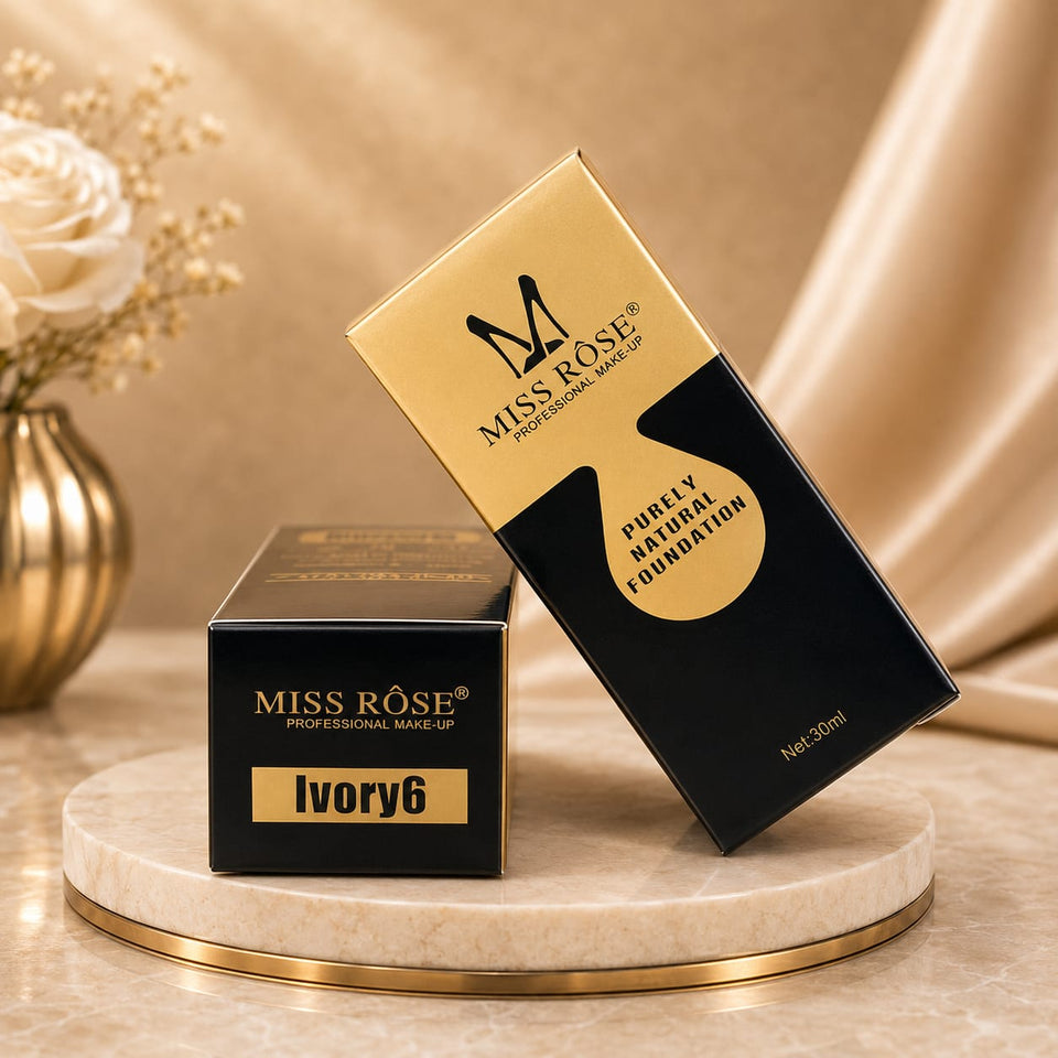 Miss Rose Foundation Glowy Matte 30ml Black Gold
